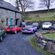 4muddyfeet’s MGB, the X1/9, Twingotamer’s Twingo, my sister’s purple 5, my mate’s turbo 5, Out with a W’s MR2, my MGB driven by my other mate, and Klaus Schmoll’s E60 :) many missing from the pic, but it was difficult to get everyone in!
